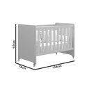 Ver imagem 3 de Berço Evolution Branco com Savana Fosca - Móveisaqui Moveisaqui