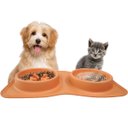 Ver imagem 1 de Bebedouro Comedouro Silicone Cachorro Gato Agua Raçao Hidrataçao Pet Passeio Viagem Caminhada Saida