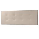 Ver imagem 2 de Cabeceira Painel Casal Queen 1,60m Berlim Material Sintético Bege Dal Poz Estofados
