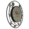Relógio de Parede Vintage Retro Redondo e Flores para Decoração (Rel-20) - 2