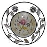 Relógio de Parede Vintage Retro Redondo e Flores para Decoração (Rel-20) - 1