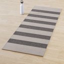 Ver imagem 1 de Tapete Passadeira Boho Listrado 43x140cm Bege/tabaco - Antiderrapante