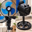 Ver imagem 6 de Ventilador de Coluna 220V 40W 3 Velocidades Oscilante Altura Ajustável Pedestal 3 Pás 29cm