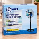 Ver imagem 2 de Ventilador de Coluna 220V 40W 3 Velocidades Oscilante Altura Ajustável Pedestal 3 Pás 29cm
