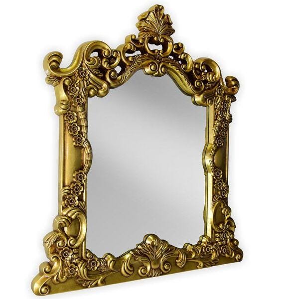 Espelho Veneziano Dourado Antique 100 x 115 - 2