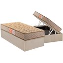 Ver imagem 1 de Conjunto Box Baú Solteiro: Colchão Molas Paropas D33 Pasquale Clean + Base Crc Suede Clean (88x188