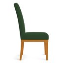 Ver imagem 5 de Kit 6 Cadeiras de Jantar Solana Veludo Base de Madeira - Pallazio Cor:Verde