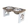 Comedouro Elevado Duplo Cachorro Grande Pet Mdf 20cm - 1