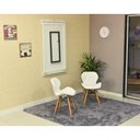 Ver imagem 3 de Conjunto de Mesa Dobrável Retrátil 120 x 75 Branca + 2 Cadeiras Slim - Branca