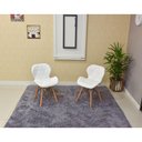 Ver imagem 4 de Conjunto de Mesa Dobrável Retrátil 120 x 75 Branca + 2 Cadeiras Slim - Branca