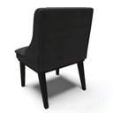 Ver imagem 7 de Kit 10 Cadeiras Estofadas para Sala de Jantar Base Fixa de Madeira Preto Lia Veludo Preto - Ibiza