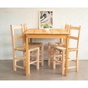 Ver imagem 3 de Kit 4 Cadeiras de Palha de Madeira