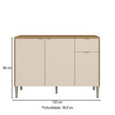 Ver imagem 4 de Balcão de Cozinha 120 Cm Soul 3 Portas 1 Gaveta Freijó/soft - Kits Paraná