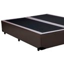 Ver imagem 3 de Cama Box Casal Bipartido Sintético Mega Cama Marrom 138x188x42cm