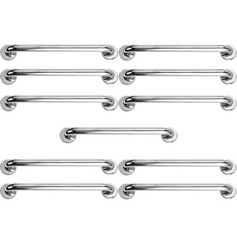 Barra Alça Apoio 50cm Kit 11 Uni Idoso Gestante Cadeirante Pcd Acessibilidade Deficiente Idoso Escad
