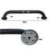 Alça de Apoio Barra 80cm Preto Inox Idoso Cadeirante Gestante Banheiro Box Quarto Corrimao Resistent - 9