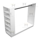 Ver imagem 3 de Cabideiro Ilha Loja 100% Mdf M71.2020.b (cabideiro e Nichos) Mundi Moveis