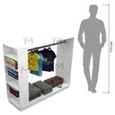 Ver imagem 4 de Cabideiro Ilha Loja 100% Mdf M71.2020.b (cabideiro e Nichos) Mundi Moveis
