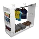 Ver imagem 6 de Cabideiro Ilha Loja 100% Mdf M71.2020.b (cabideiro e Nichos) Mundi Moveis