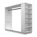 Ver imagem 5 de Cabideiro Ilha Loja 100% Mdf M71.2020.b (cabideiro e Nichos) Mundi Moveis