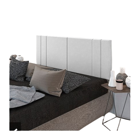 Cabeceira Suspensa Cama Box Solteiro Riscada Suede 90x55:areia