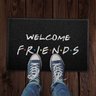 Tapete Capacho Welcome Friends (preto) 60x40 Cm - 2
