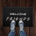 Ver imagem 2 de Tapete Capacho Welcome Friends (preto) 60x40 Cm