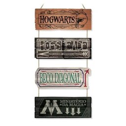 Placa Mdf Lugares Mágicos - Harry Potter - 1