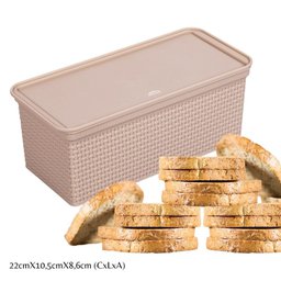 Porta torradas e biscoitos tear Plasutil ref.14949 - 2