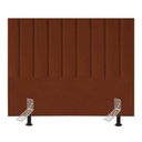 Ver imagem 5 de Cabeceira Cama Casal Queen Size 160 Cm Luana Veludo e Frame Terracota