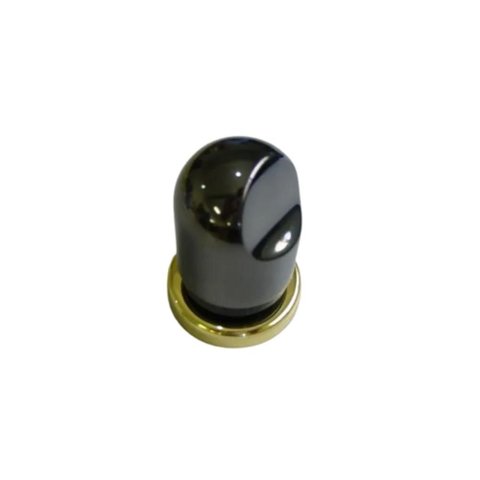 Acabamento Registro Deca Nordica Fume Onix com Dourado 1/2 a 1" - 4900s57pq