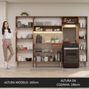 Ver imagem 6 de Armário de Cozinha Completa 261cm Rustic Emilly Hit Madesa