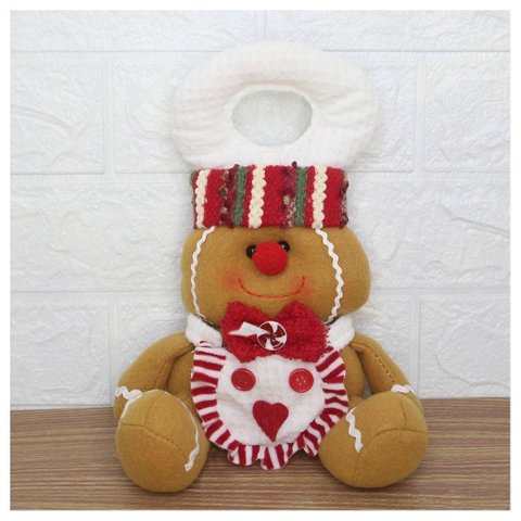Enfeite para Porta Maçaneta Natal Biscoito Natalino 25cm