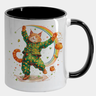 Caneca Branca com Interna Preta Y5 Gatinho Pijama St Patricks Day 2 - 1