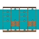 Ver imagem 6 de Guarda-Roupas Closet Modulado Alasca Duo 240cm 4 Peças com 4 Gavetas e Cabideiros Freijó Carraro