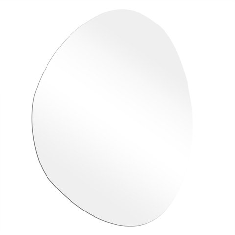 Espelho Multiuso Lapidado Pendurador Led Amarelo 66x52cm Orgânico G