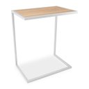 Ver imagem 1 de Mesa de Apoio Lateral para Sofá Belfast Branco e Jade