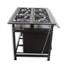Fogão Industrial 6 Bocas 30x30 P7 Baixa Pressão com Forno Lanchonete Restaurante - Invicto Fogões - 4