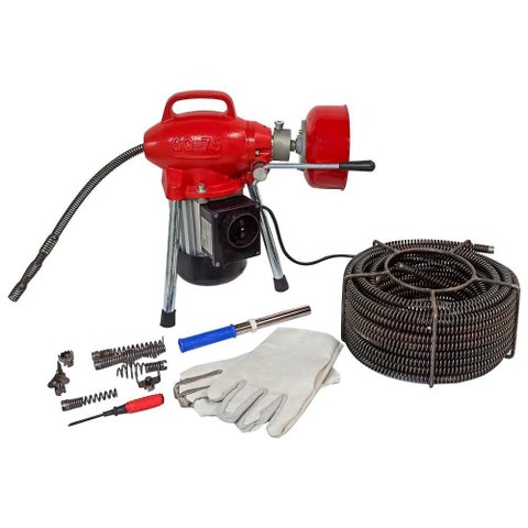 Desentupidora Elétrica 40m 40-12mm 390w para Tubos