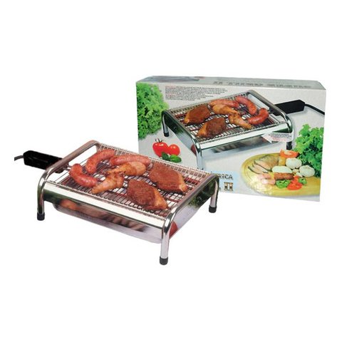 Churrasqueira Elétrica Grill Super Potente e Prática 110v 1600w Sem Fumaça - Metalrio