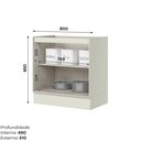 Ver imagem 3 de Balcão 02 Portas 80cm Fineze C661 Areia Hp - Henn