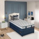 Ver imagem 2 de Cama Box Bau Solteiro Amerciano New York King Koil 96x203cm