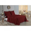 Ver imagem 4 de Jogo de Cama Casal Viúva Nobre 4 Peças Malha 100% Algodão - Vinho