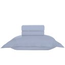 Ver imagem 2 de Jogo de Cama Solteiro Liso 300 Fios Nova América:azul
