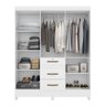 Guarda Roupa 6 Portas Itatiba Branco 868440 Moval - 3
