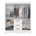 Ver imagem 3 de Guarda Roupa 6 Portas Itatiba Branco 868440 Moval
