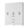 Guarda Roupa 6 Portas Itatiba Branco 868440 Moval - 1
