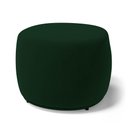 Ver imagem 2 de Kit 02 Puffs Decorativos Living Aisha Orgânico Redondo Veludo Verde Escuro - Desk Design