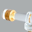 Ver imagem 6 de Telescópio Luneta Decorativo em Cristal com Base Dourada e Design Luxo - 31cm