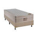 Ver imagem 1 de Cama Box Solteiro: Colchão Molas Ortobom Superpocket Fort Airtech Spring + Base Branco(88x188)
